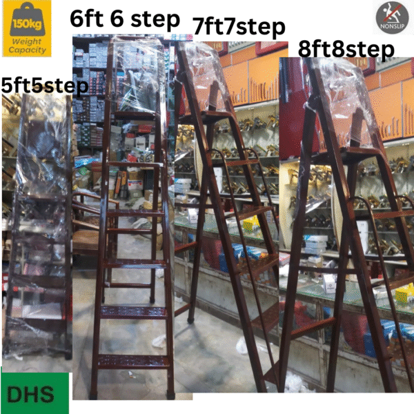 5,6 ,7,8Step folding Heavy duty Ladder with Side handle attached