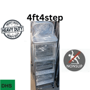 4 step Iron folding portable ladder