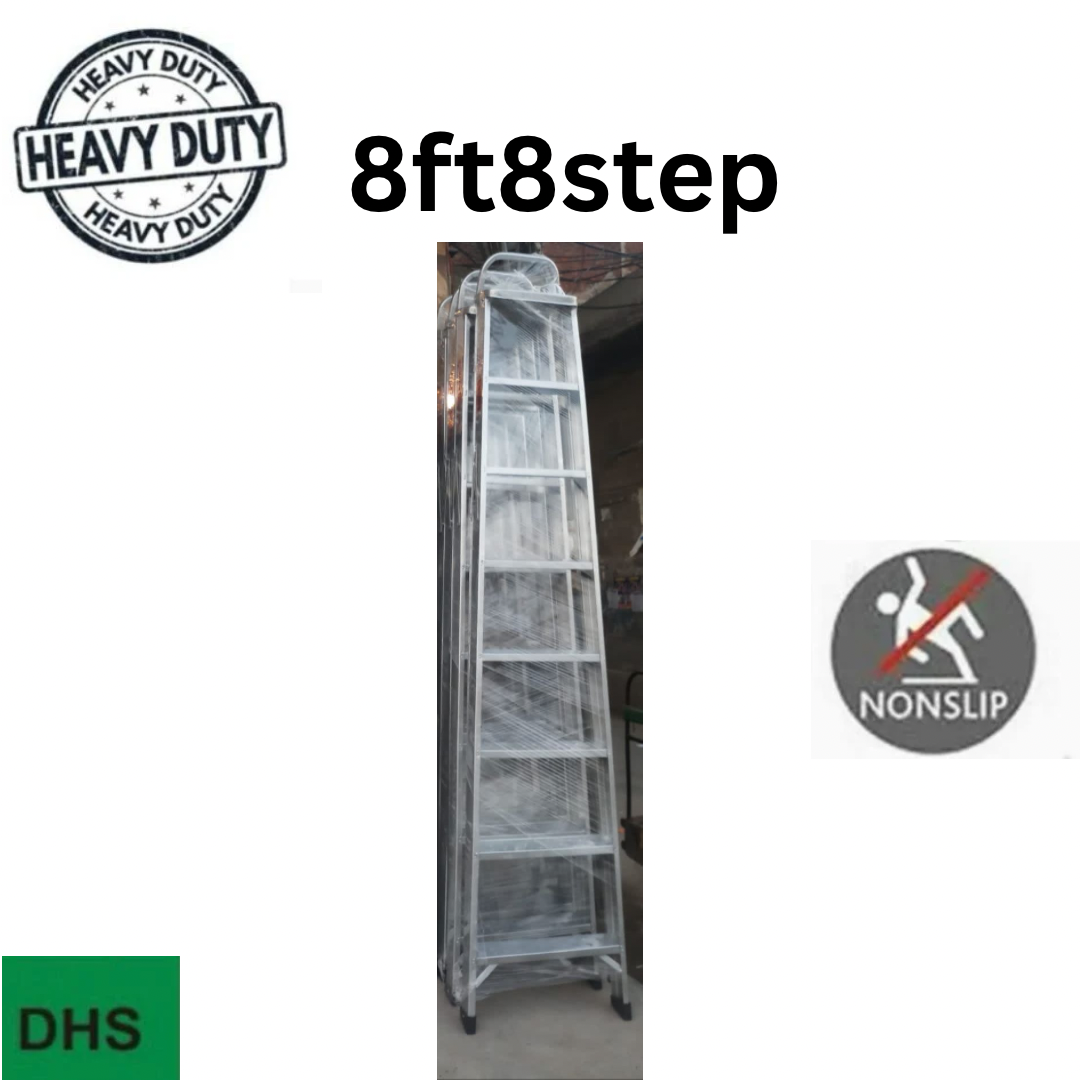 8 step Iron folding Portable ladder